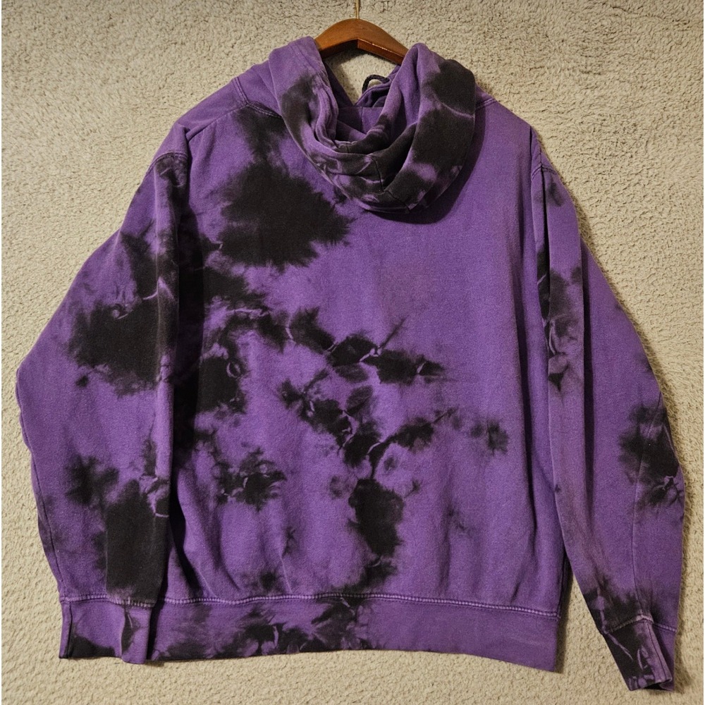 BlackCraft Cult Believe In Yourself Purple Tie Dye Pentagram Hoodie Mens Small - Picture 2 of 7